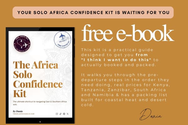Here's your Solo Africa Confidence Kit